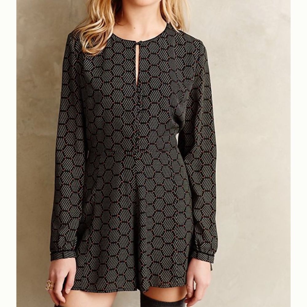 Honeycomb romper from Anthropologie